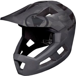 Endura Kids Singletrack Vollvisierhelm Fietshelm (Kinderen |grijs)