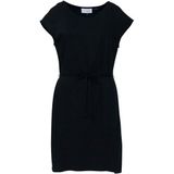 mazine - Zomerjurk - Zwart - Effen - Korte Lengte - Normale Pasvorm