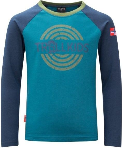 Trollkids Kids Preikestolen Longsleeve Longsleeve (Kinderen |turkoois/blauw)