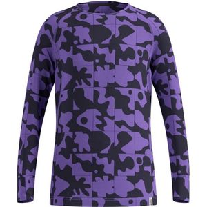 Odlo Kids BL Top Crew Neck L/S Active Warm Graphic Synthetisch ondergoed (Kinderen |purper/blauw)