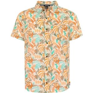 Sherpa Tiger Leaf S/S Shirt Overhemd (Heren |beige)