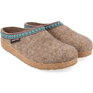 Haflinger Grizzly Franzl Pantoffels (bruin/beige)