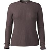 Smartwool - Womens Thermal Merino Rib Crew - Merinolongsleeve - Grijs