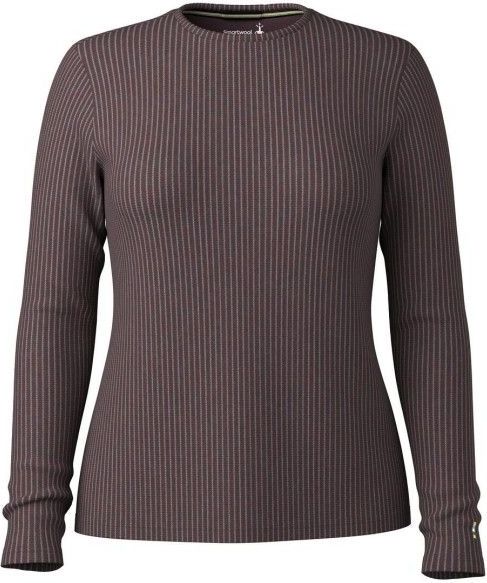 Smartwool - Womens Thermal Merino Rib Crew - Merinolongsleeve - Grijs
