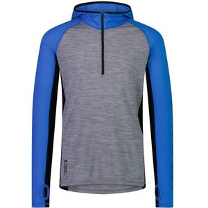 Mons Royale Temple Merino Air-Con Hood Merinoshirt (Heren |grijs)