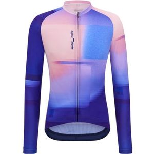 Santini Luce Long Sleeve Jersey Fietsshirt (purper)