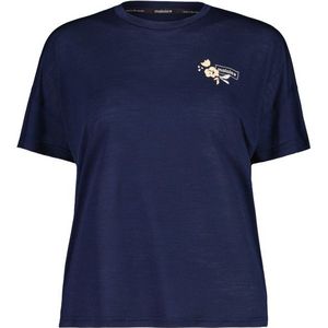 Maloja Womens HongarM Merinoshirt (Dames |blauw)