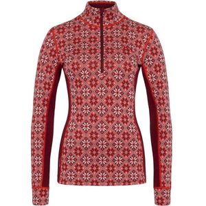 Kari Traa Womens Rose Half-Zip Merino-ondergoed (Dames |rood)