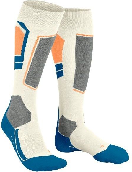 FALKE - SK4 Advanced W - Skisokken - Wit Offwhite-Neon Red - 1 Paar