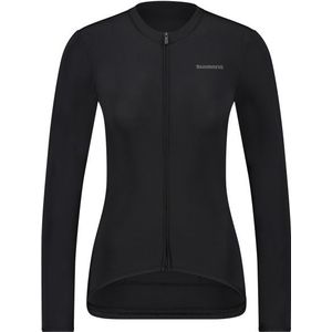 Shimano Womens Futuro Long Sleeves Jersey Fietsshirt (Dames |zwart)