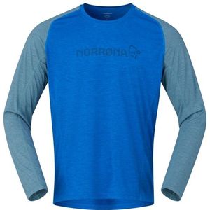 Norrona - Fjora Equaliser - Fietsshirt - Blauw - Lange Mouwen