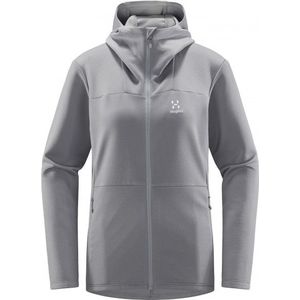 Haglöfs Womens Willow Mid Hood Fleecevest (Dames |grijs)