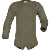 Engel - Baby-Body - Olijfgroen - Langarm - Merino-ondergoed