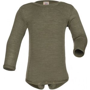 Engel - Baby-Body - Olijfgroen - Langarm - Merino-ondergoed