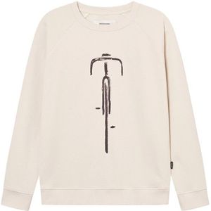 DEDICATED Sweatshirt Malmoe Bike Front Trui (Heren |wit)