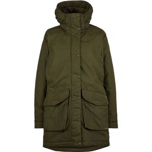 Fjällräven Womens Högvilt Jacket Lange jas (Dames |olijfgroen |waterdicht)