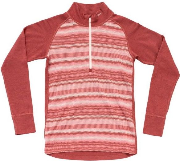 Devold - Womens Signature Merino 230 Zip - Merino-ondergoed - Roze/Rood