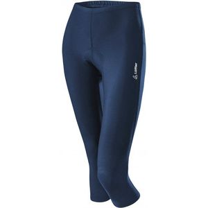 Löffler Womens Bike 3/4 Tights Basic Fietsbroek (Dames |blauw)