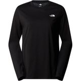 The North Face Womens L/S Simple Dome Tee Longsleeve (Dames |zwart)