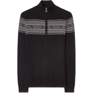 We Norwegians Womens Signature ZipUp Merinotrui (Dames |zwart)