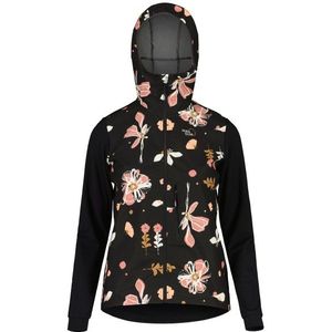 Maloja Womens SennesM Printed Softshelljack (Dames |zwart)