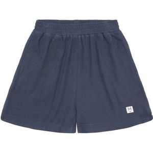 KnowledgeCotton Apparel Womens Posey Elastic Waist Bouclé Short (Dames |blauw)