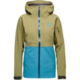 Black Diamond Womens Recon Stretch Ski Shell Ski-jas (Dames |olijfgroen |waterdicht)