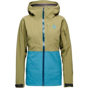 Black Diamond Womens Recon Stretch Ski Shell Ski-jas (Dames |olijfgroen |waterdicht)