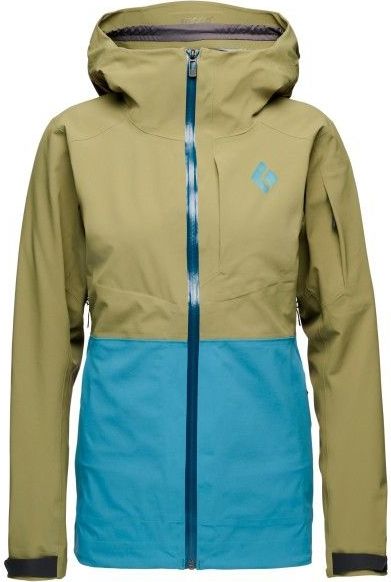 Black Diamond Womens Recon Stretch Ski Shell Ski-jas (Dames |olijfgroen |waterdicht)