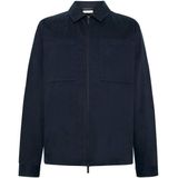 KnowledgeCotton Apparel - Twill Overshirt - Blauw - Overhemd