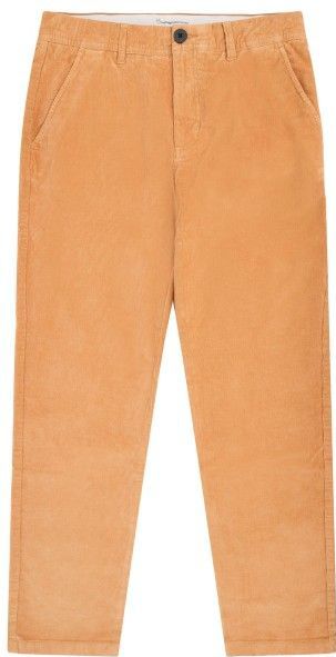KnowledgeCotton Apparel - 14 Wales Chuck - Corduroy Chino Vrijetijdsbroek - Oranje