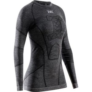 X-Bionic Womens Symbio Merino Shirt L/S Merino-ondergoed (Dames |grijs/zwart)