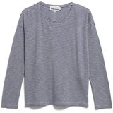 ARMEDANGELS - XIANAA - Shirt - Zwart/Wit - Ronde Hals - Lange Mouw