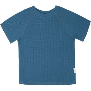 Pure Pure Kids T-Shirt Waffle T-shirt (Kinderen |blauw)
