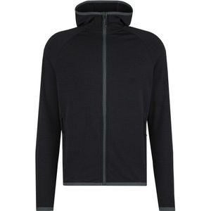 Heber Peak MerinoBlend SaplingHe Zip Hoody Trui met capuchon (Heren |zwart)