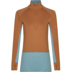 Icebreaker - Merino 200 Zoneknit L/S Half Zip - Merino-ondergoed - Bruin