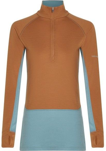 Icebreaker - Merino 200 Zoneknit L/S Half Zip - Merino-ondergoed - Bruin