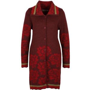 Flomax Womens Strickmantel Mary Wollen vest (Dames |rood)