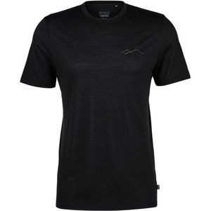 Stoic MerinoChill MMXX Göteborg Print Tee Merinoshirt (Heren |zwart)