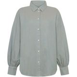 KnowledgeCotton Apparel - Fisbone Flanel Blouse - Grijs - Dames