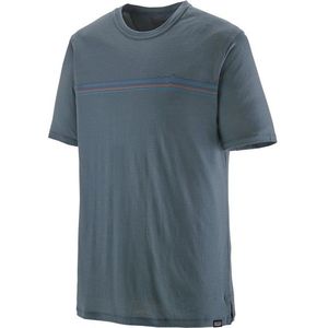 Patagonia Cap Cool Merino Graphic Shirt Merinoshirt (Heren |blauw/grijs)