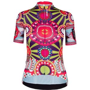 Q365 Womens G1 Pure Sicily Jersey Fietsshirt (Dames |meerkleurig)
