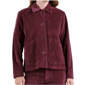 DEDICATED Womens Jacket Stiby Corduroy Overhemd (Dames |rood)