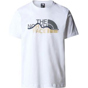 The North Face S/S Mountain Line Tee T-shirt (Heren |wit)