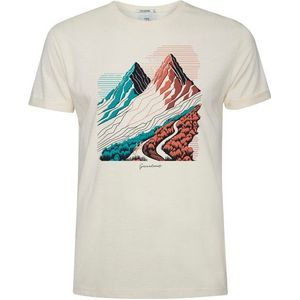 GreenBomb Nature Twin Hills Roll T-Shirts T-shirt (Heren |beige)