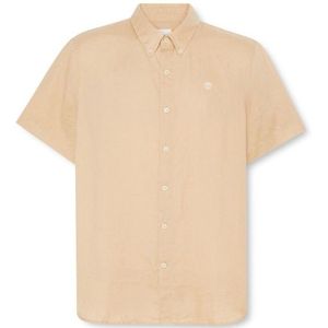 Timberland Mill Brook Linen Short Sleeve Shirt Overhemd (Heren |beige)