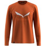 Salewa Heren Solid Logo Dry M L/S Tee. T-shirt