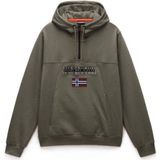 Napapijri - Burgee Half Zip Hoodie 2.0 - Groen - Hoodie
