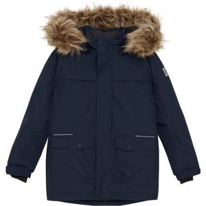 Color Kids Kids Parka with Fake Fur Parka (Kinderen |blauw |waterdicht)