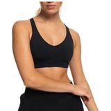 Roxy Womens Heart into it Bra Sportbeha (Dames |zwart)